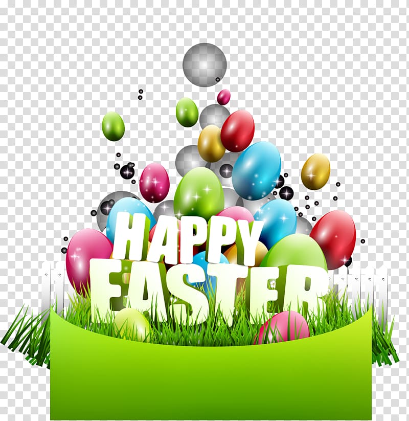 Easter Bunny Easter egg Easter basket, Easter eggs material, transparent background PNG clipart