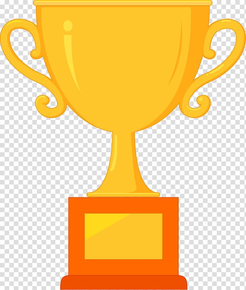 gold trophy illustration, Trophy Cartoon Comics, Cartoon trophies transparent background PNG clipart