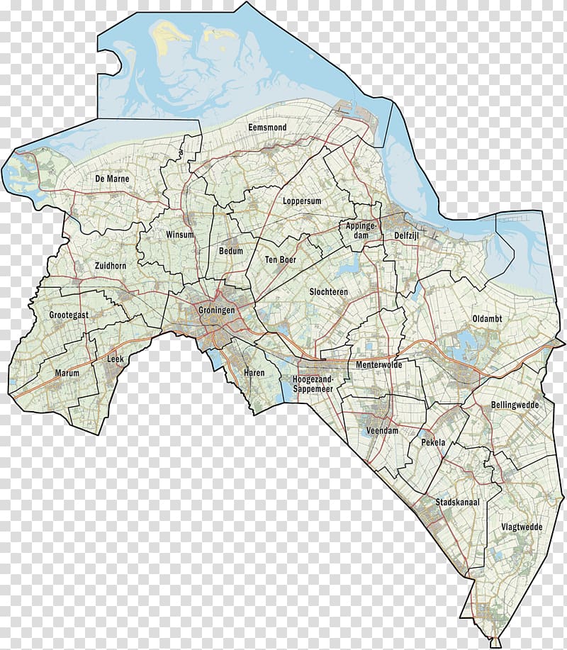 Groningen Provinces of the Netherlands Map Angle, map transparent background PNG clipart