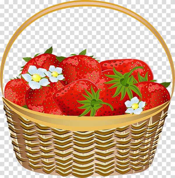 Strawberry Basket Fruit Drawing , fruits basket transparent background PNG clipart