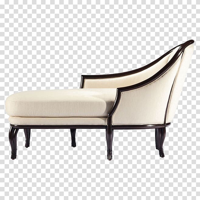 Chaise longue Chair Couch Furniture Upholstery, White sofa transparent background PNG clipart
