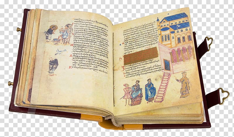 Book Chludov Psalter Manuscript Codex Miniature, book transparent background PNG clipart