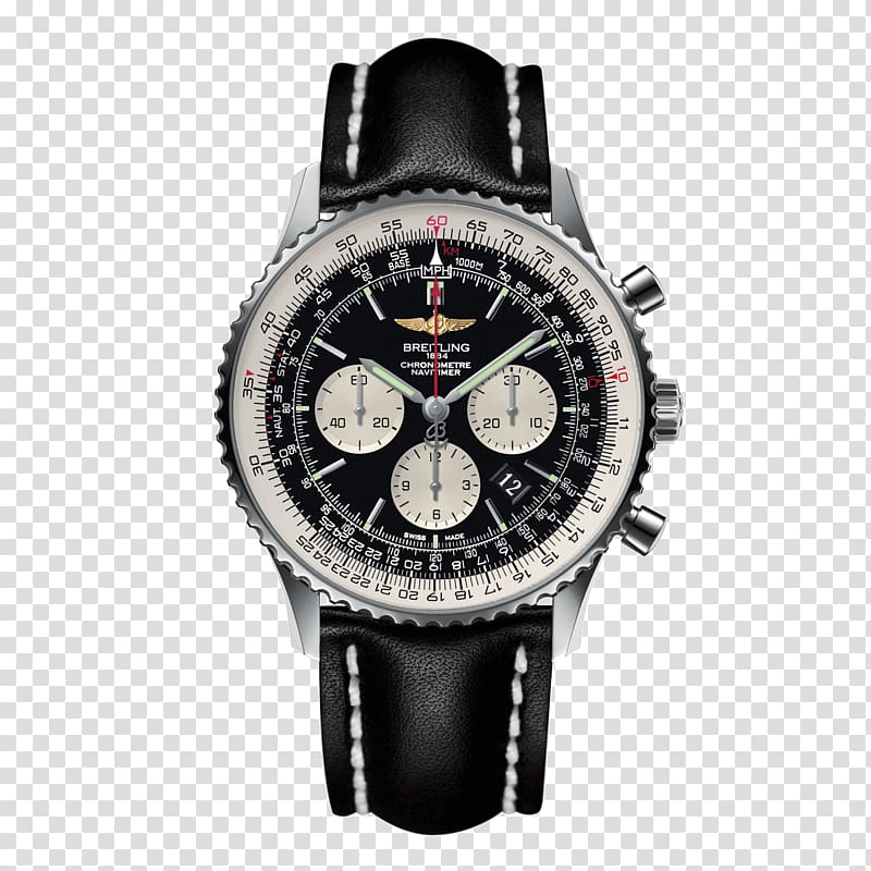 Breitling SA Chronometer watch Chronograph Breitling Navitimer, bret hart transparent background PNG clipart