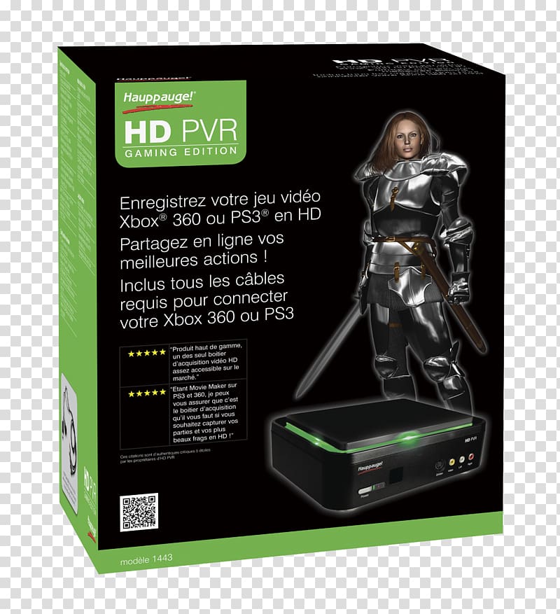 Xbox 360 Hauppauge Digital Digital Video Recorders Hauppauge HD PVR Gaming Edition, Video capture adapter, USB 2.0, USB transparent background PNG clipart