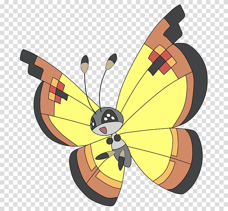Monarch butterfly Pokémon X and Y Vivillon Poké Ball, continental pattern transparent background PNG clipart