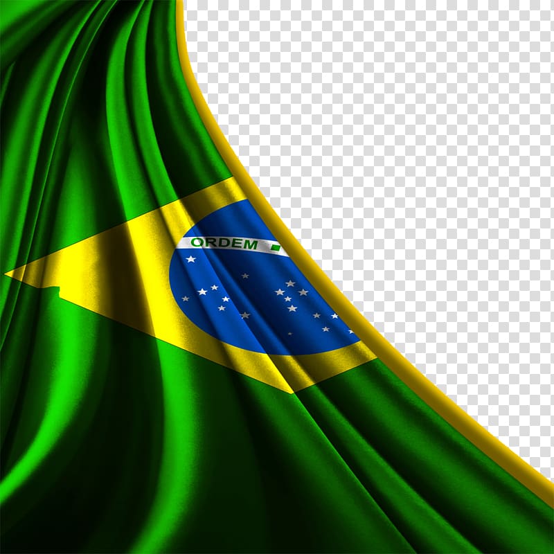 folding brazilian flag transparent background PNG clipart