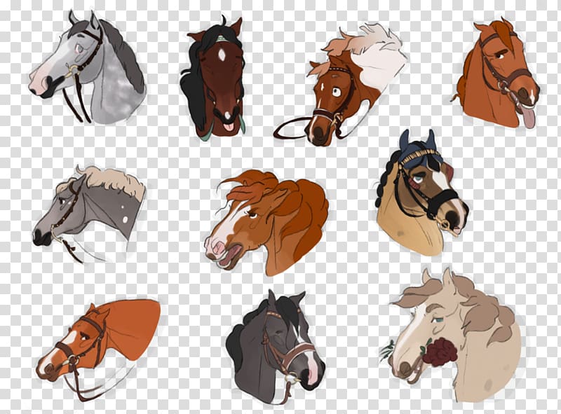 Bridle Mustang Stallion Mane Rein, embarrassed expression transparent background PNG clipart