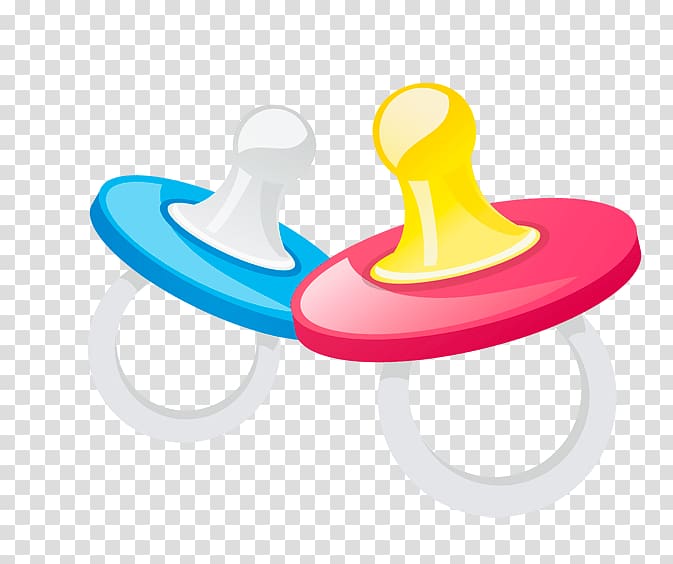 two pacifier illustrations, Duo Of Dummies transparent background PNG clipart