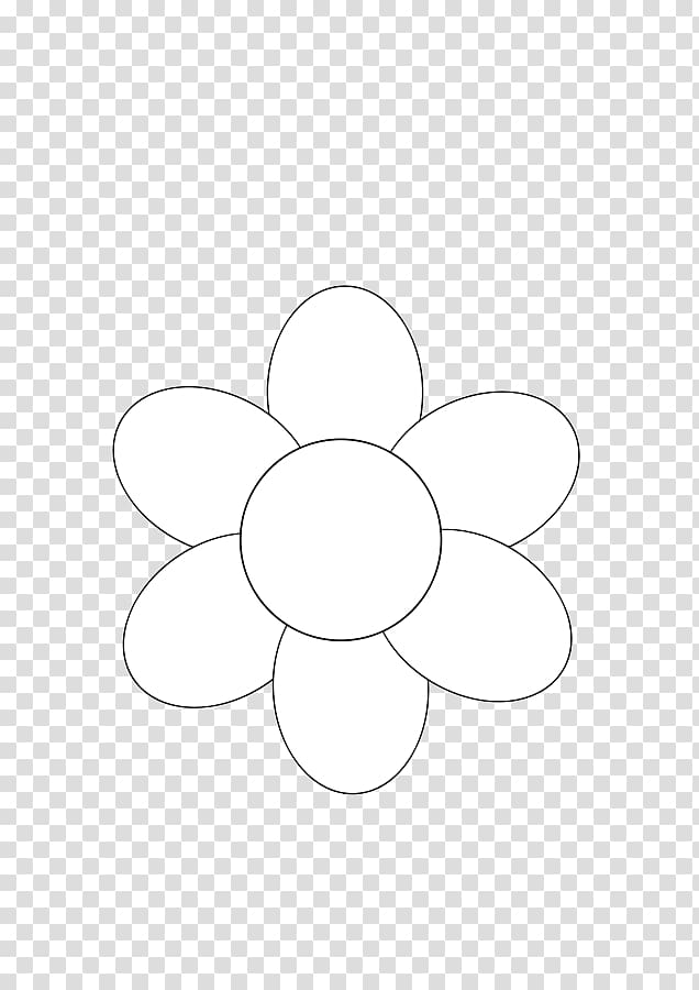 White Circle Area, Blank Flowers transparent background PNG clipart