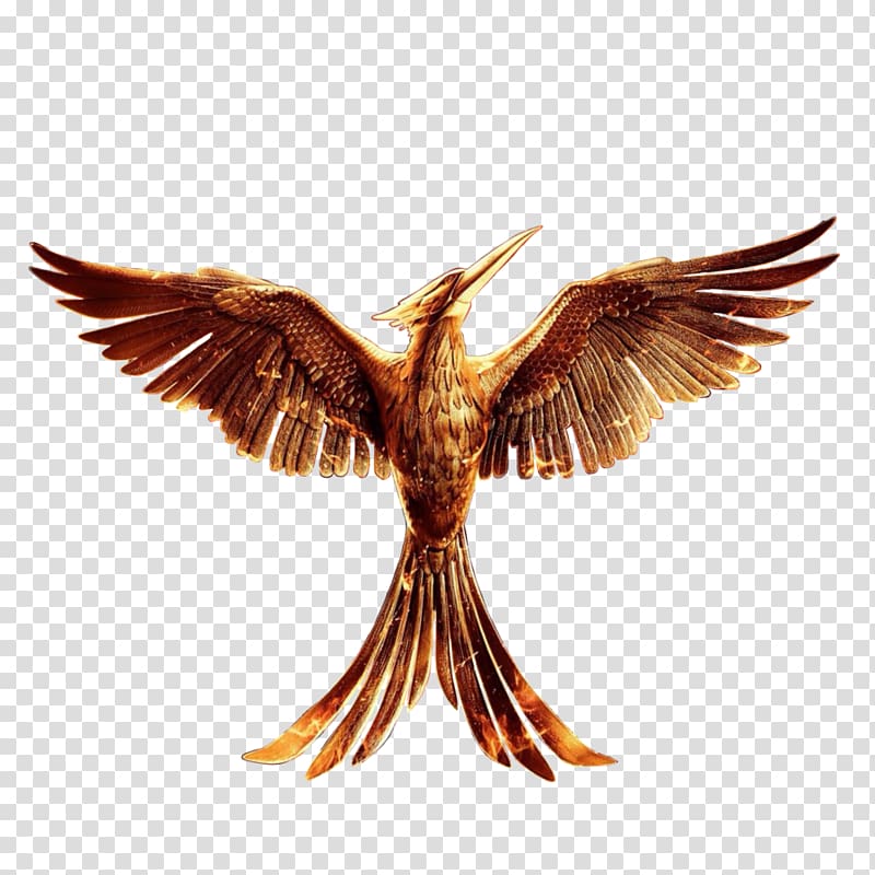 Katniss Everdeen Peeta Mellark The Hunger Games Catching Fire Mockingjay, Hand-painted material Phoenix transparent background PNG clipart