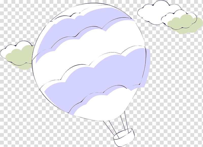 Hot air balloon Cartoon Illustration, Purple cartoon hot air balloon decorative pattern transparent background PNG clipart