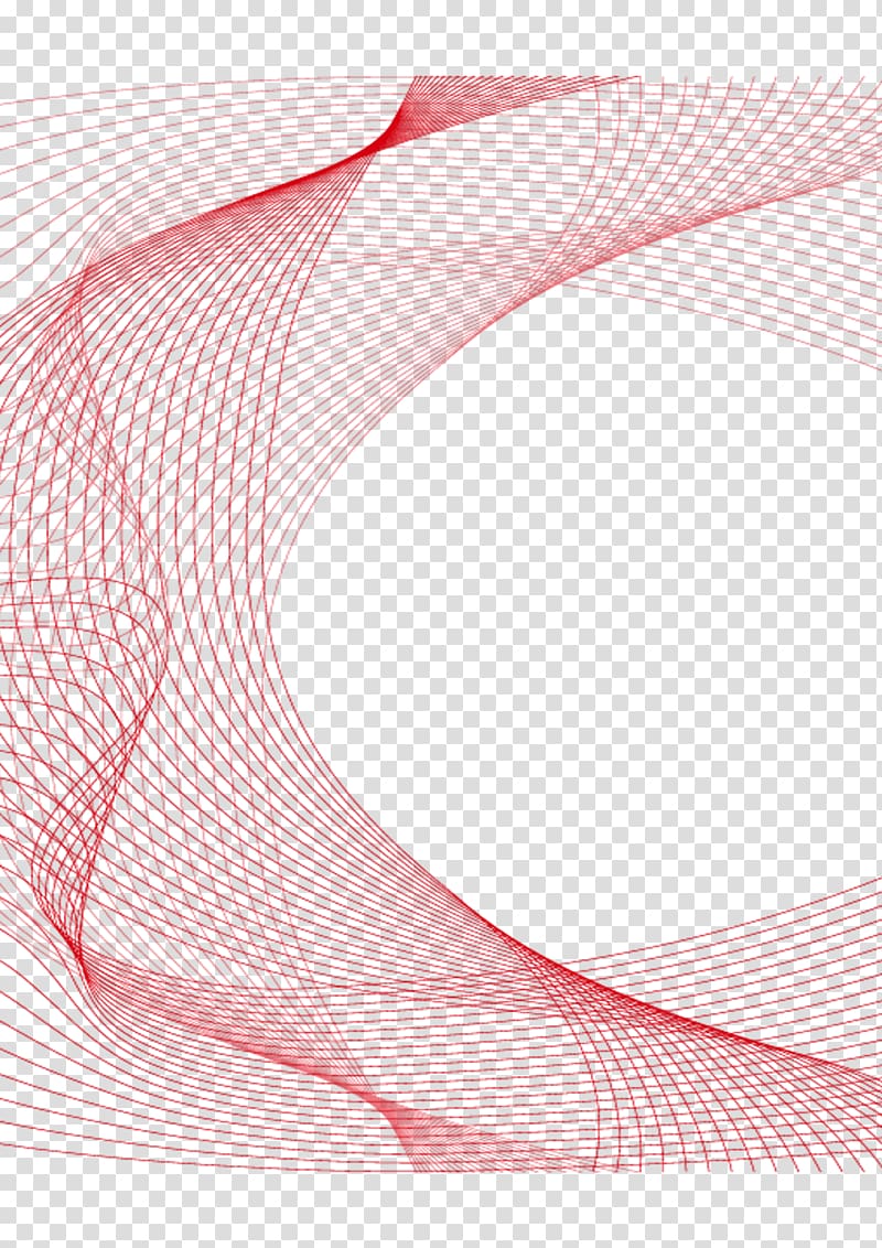 red striped illustration, Line Curve, SCIENCE curved line transparent background PNG clipart