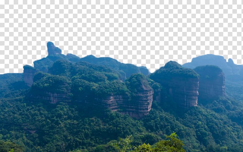 Mount Danxia China Danxia Danxia landform Tourism, Guangdong Danxia Mountain Scenic six transparent background PNG clipart