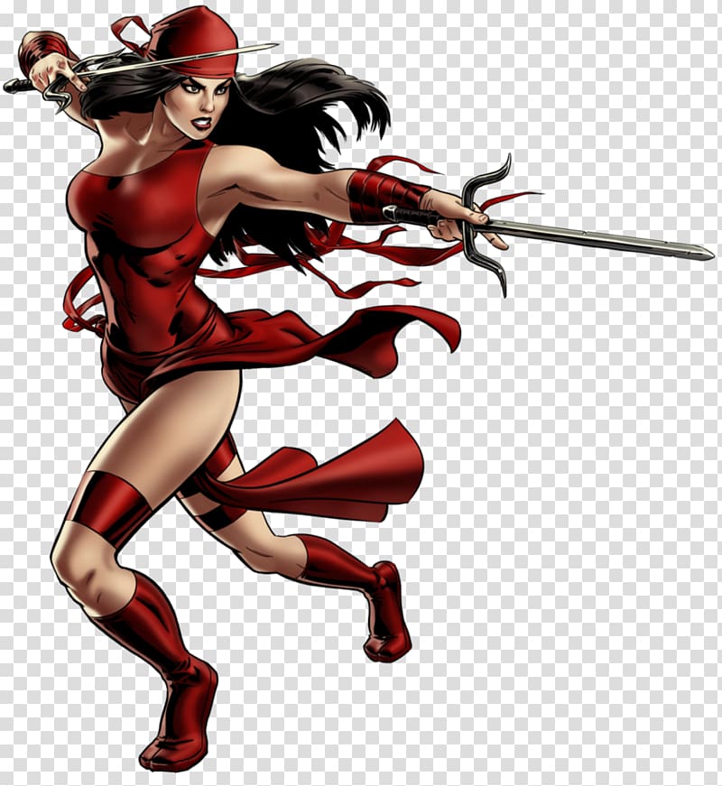 Elektra Daredevil Punisher Marvel Comics, Daredevil transparent background PNG clipart