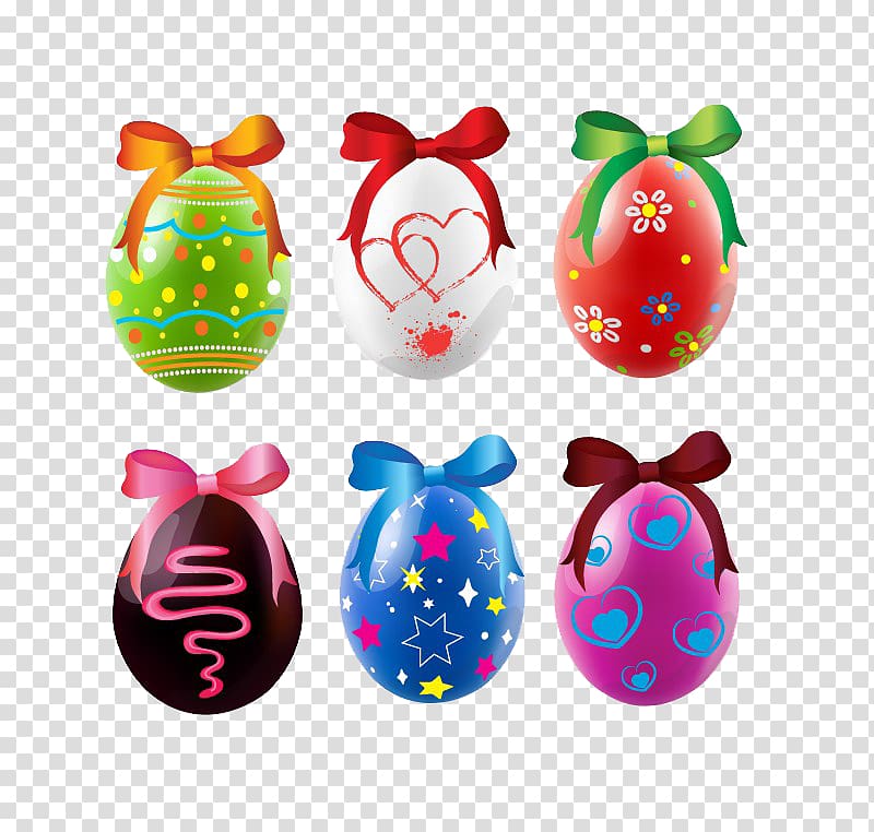 Easter Bunny Happy Easter Eggs Happiness, Bow eggs transparent background PNG clipart