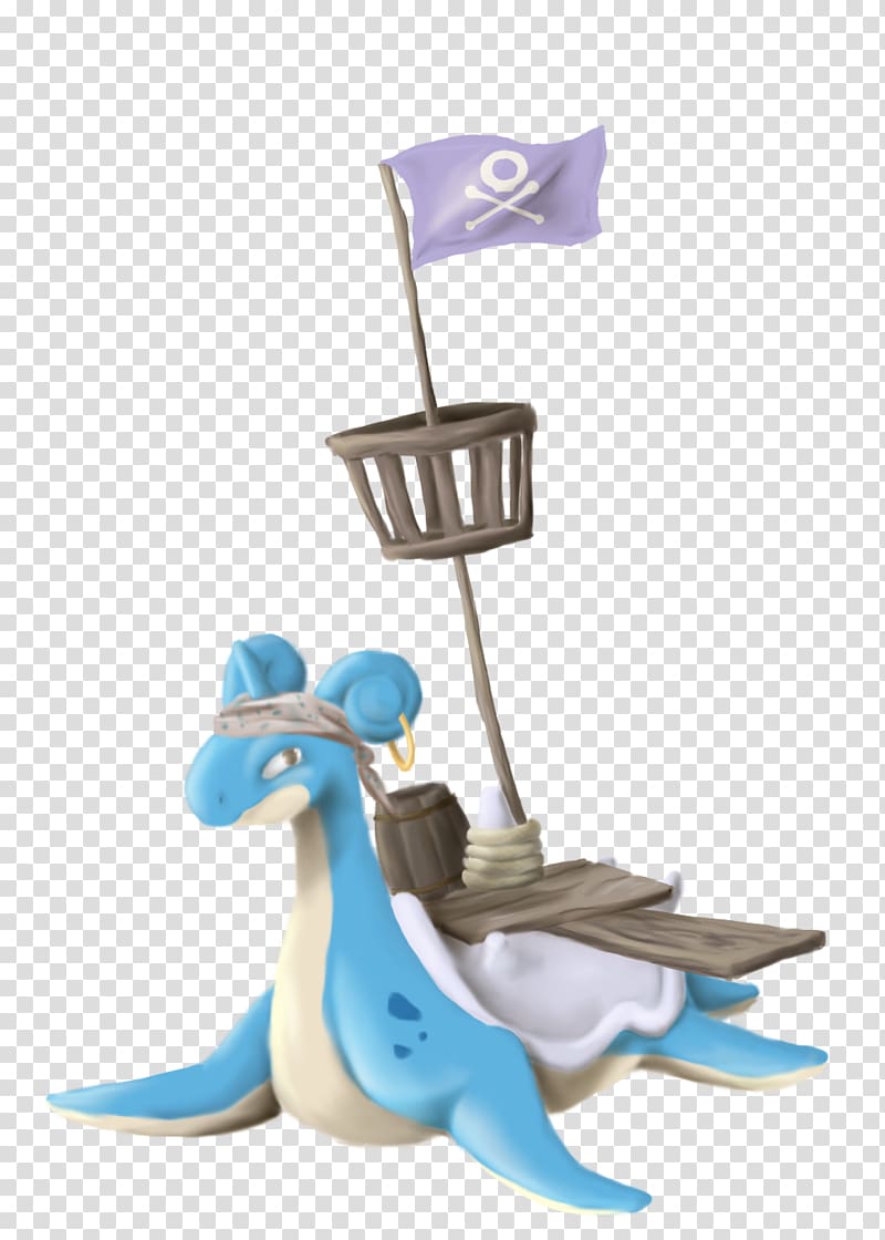 Pirate Lapras Art Pokémon Jolly Roger, Watercolor pirate ship transparent background PNG clipart