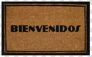 Bienvenidos logo screenshot, Bienvenidos Doormat transparent background PNG clipart