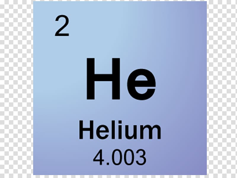 Periodic table Symbol Helium Chemical element Gas, helium transparent background PNG clipart