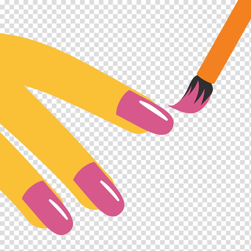 Nail Polish Emoji Nail art Manicure, Nail transparent background PNG clipart