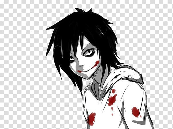 Jeff the Killer Creepypasta Minecraft YouTube Glasgow smile, Minecraft transparent background PNG clipart