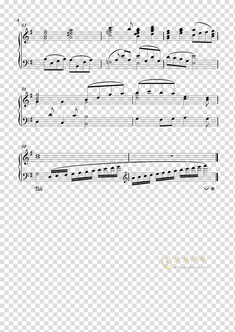 D major Sheet Music Piano Major scale, good evening transparent background PNG clipart