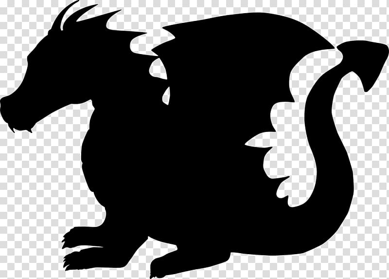 Dragon Silhouette Child , animal silhouettes transparent background PNG clipart