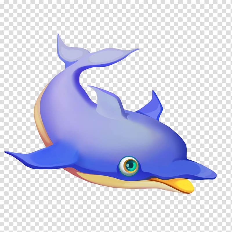 Cartoon Comics Dolphin Illustration, dolphin,Painted,Cartoon,lovely,ocean transparent background PNG clipart
