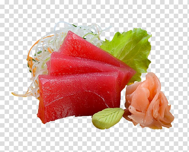 Sashimi Smoked salmon Crudo Garnish, sashimi transparent background PNG clipart