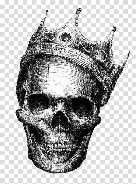 Human skull symbolism Drawing Desktop King, skull transparent background PNG clipart