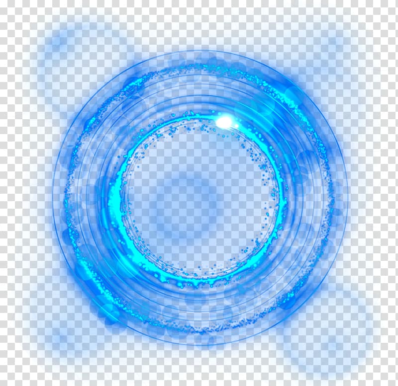 Light Blue Blue Light Effect Background Decoration Round Blue