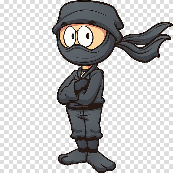 Cartoon Ninja , Ninja cARTOON transparent background PNG clipart