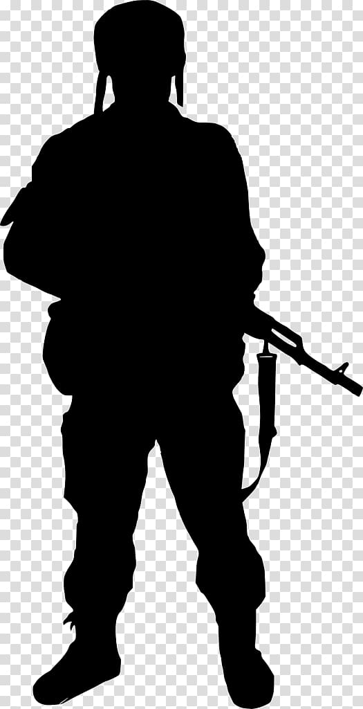 Silhouette Soldier , soldiers transparent background PNG clipart
