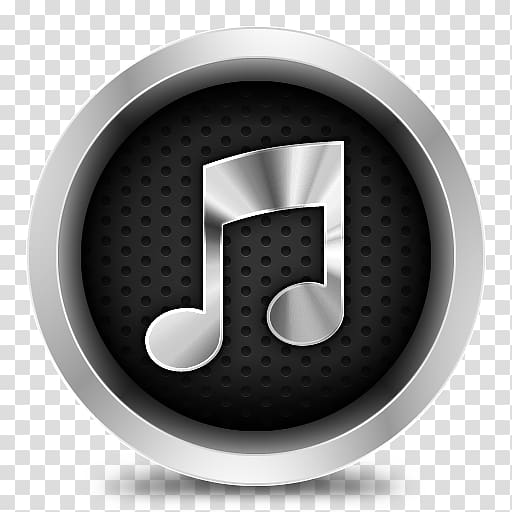 black metallic music buttons transparent background PNG clipart