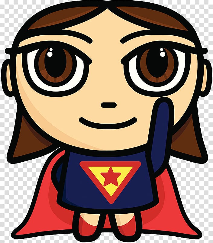 Helga G. Pataki Cartoon Character Illustration, Cute cartoon superman portrait transparent background PNG clipart