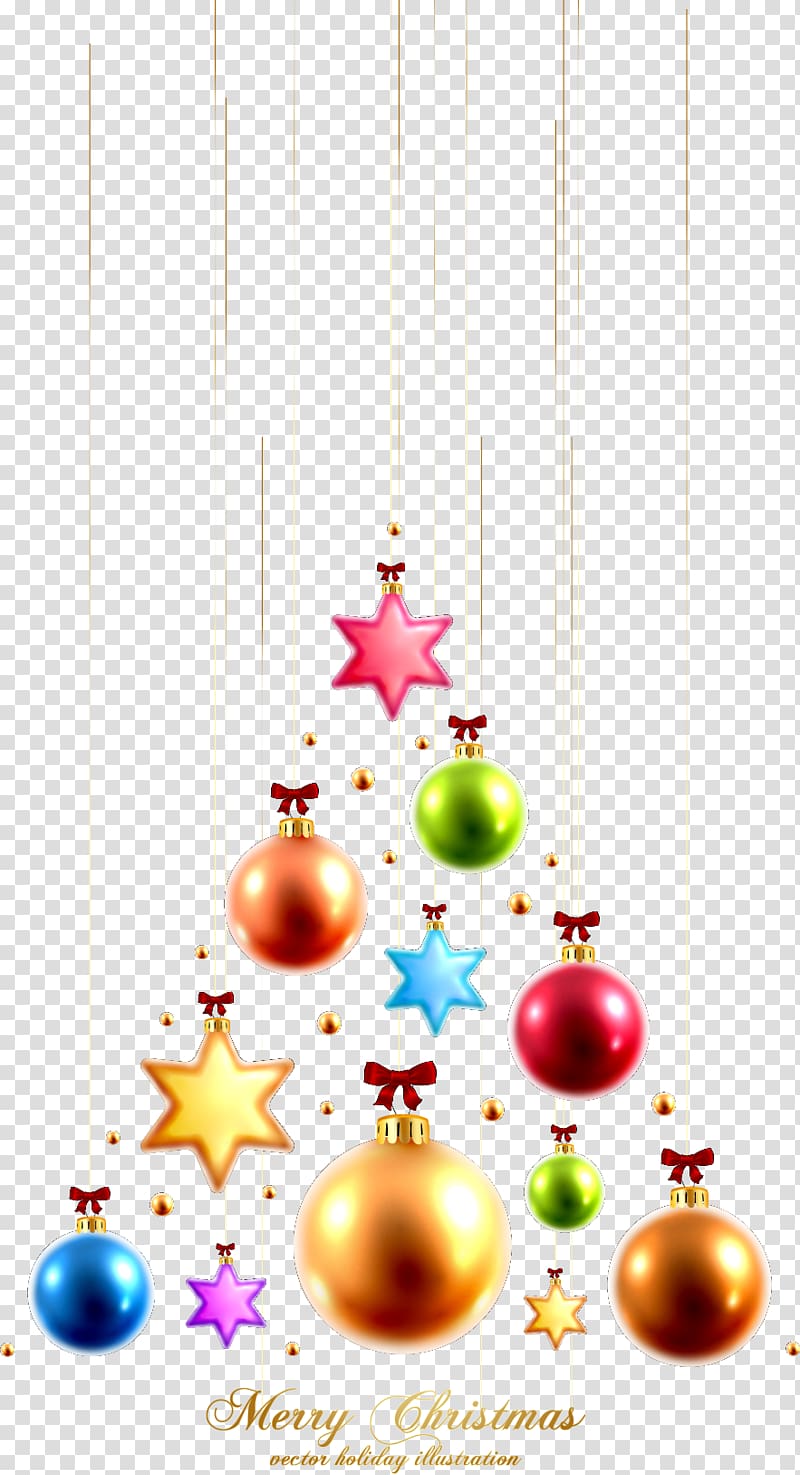 Christmas ornament Santa Claus Christmas tree, Christmas Star Decoration transparent background PNG clipart