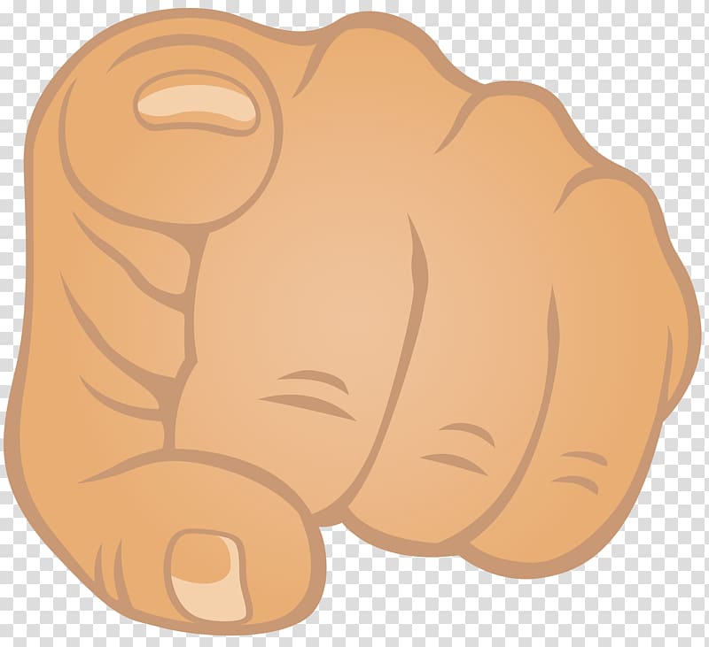 pointing finger illustration, Carnivores Finger Material Cartoon Brown, Indicating Hand transparent background PNG clipart