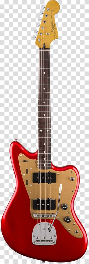 Fender Jazzmaster Squier Deluxe Hot Rails Stratocaster Fender Stratocaster Guitar, guitar transparent background PNG clipart