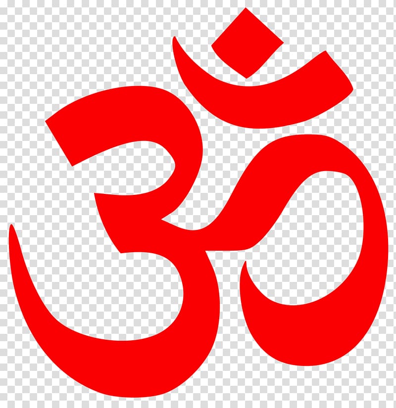 text , Mantra Om Red transparent background PNG clipart