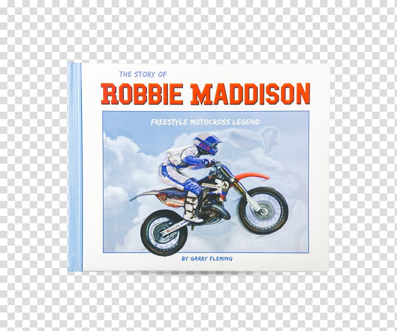 Freestyle motocross Stunt Performer Red Bull MXstore, story book transparent background PNG clipart
