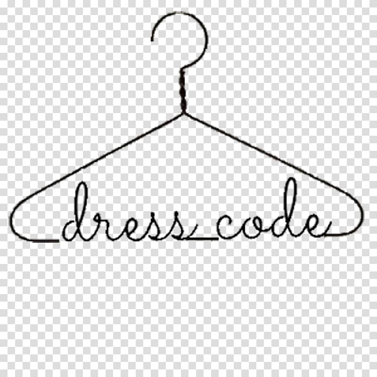 black clothes hanger theme dress code poster, Dress code Clothing School uniform, hanger transparent background PNG clipart