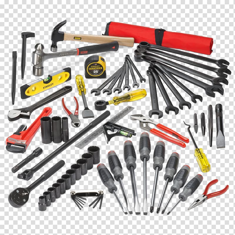 Set tool Proto Tool Boxes Spanners, others transparent background PNG clipart