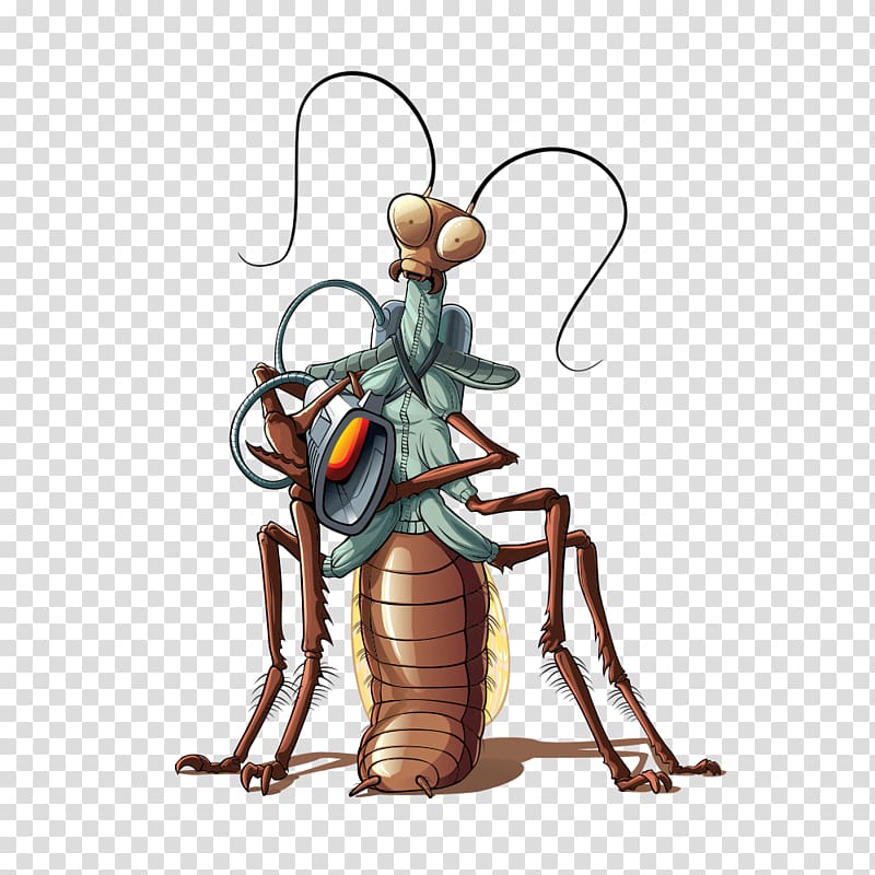 Cockroach Insect Illustration, Cartoon mosquito transparent background PNG clipart