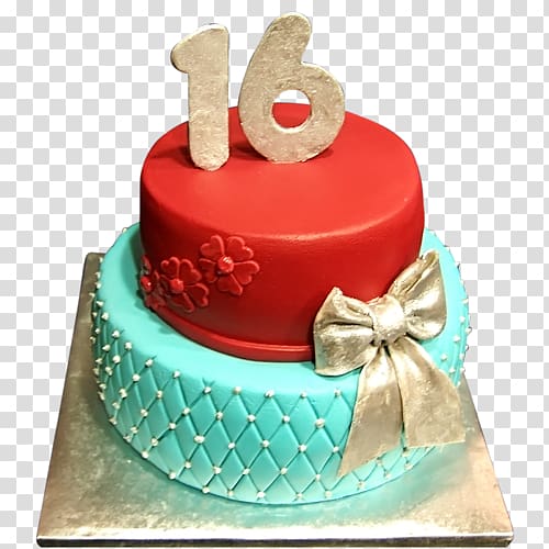 Birthday cake Layer cake Cake decorating Torte Sweet sixteen, cake transparent background PNG clipart