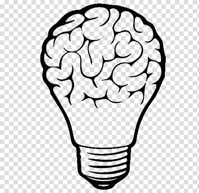 Incandescent light bulb Drawing Brain, light transparent background PNG clipart