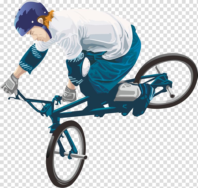 BMX bike Bicycle Freestyle motocross Cycling, Bike Boy transparent background PNG clipart