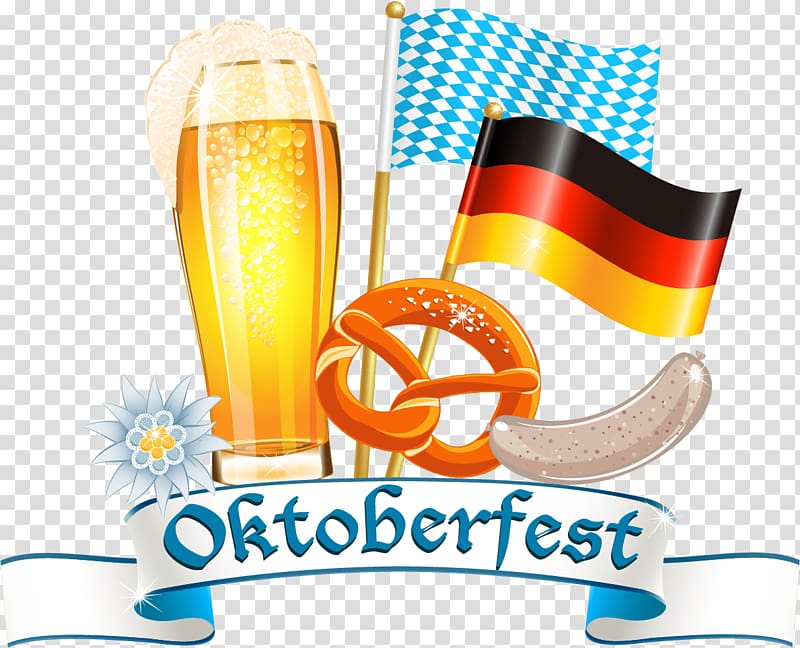 Oktoberfest celebrations Bavaria , Beer background material,Beer background template transparent background PNG clipart