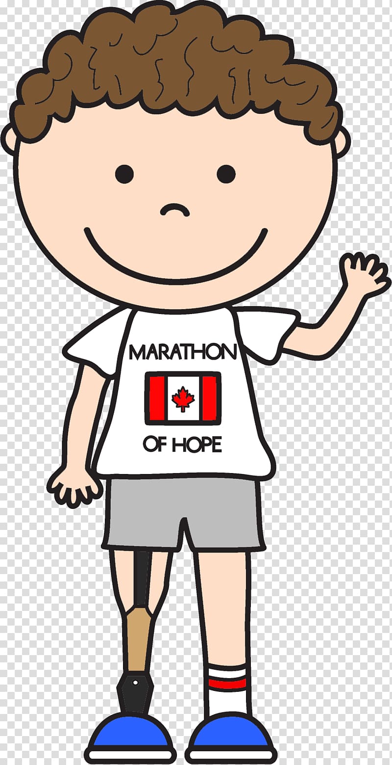 male athlete , Terry Fox Run Le Marathon de l\'espoir Child , fennec fox transparent background PNG clipart
