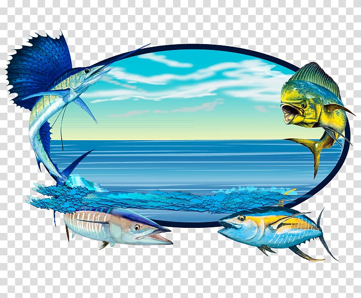 Long-sleeved T-shirt Long-sleeved T-shirt Fish , mahi mahi transparent background PNG clipart