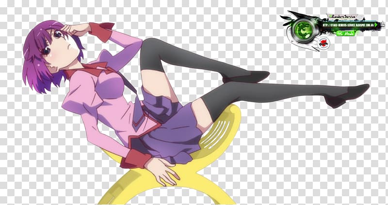 Anime Tsukimonogatari Monogatari Series The Garden of Sinners Haruhi Suzumiya, Anime transparent background PNG clipart