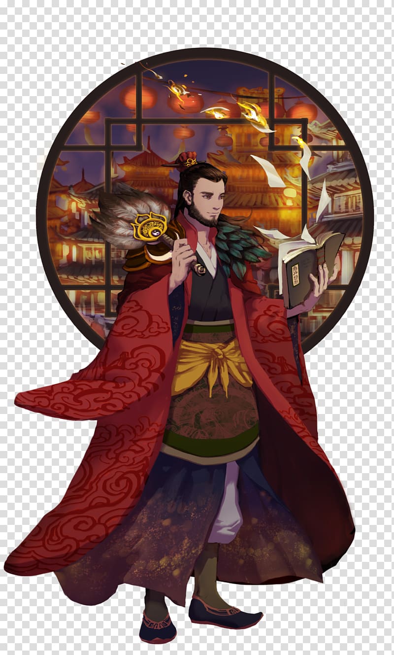 Fan art Fate/stay night , zhuge liang transparent background PNG clipart
